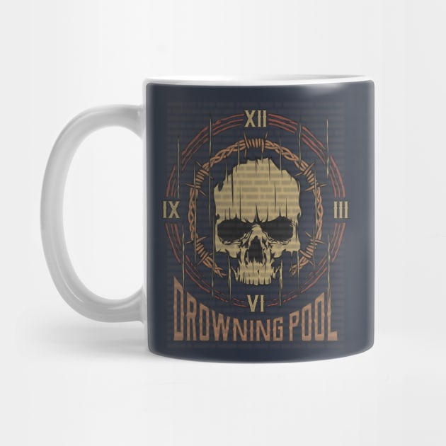 Drowning Pool Vintage Skull by darksaturday